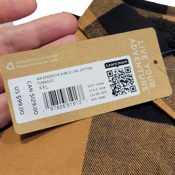 NWT | Eddie Bauer | Women's Eddie's Fleece-Lined Shirt Jacket | Tobacco | 2XL - Picture 7 of 8